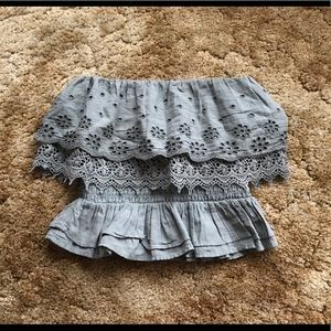 NWT American Eagle Ruffle Tube Top